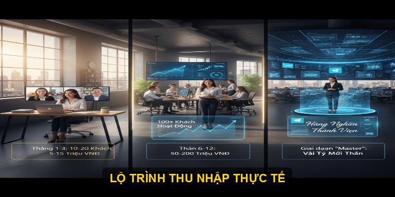 Lộ trình thu nhập thực tế: Bạn sẽ kiếm được bao nhiêu